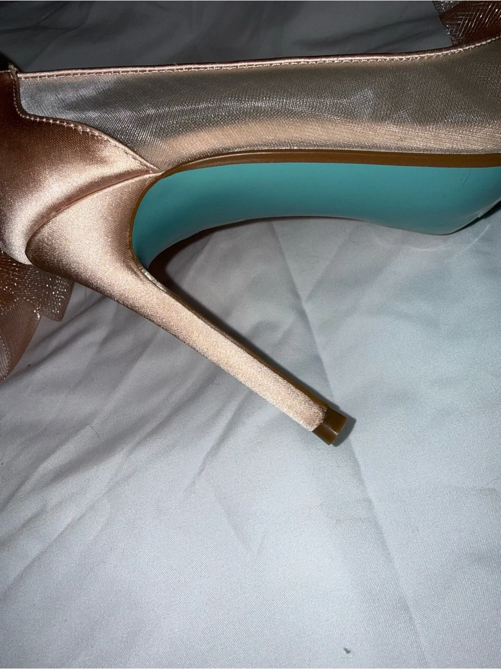 Betsey Johnson Peachy Pink Pointed-Toe Bow Pumps